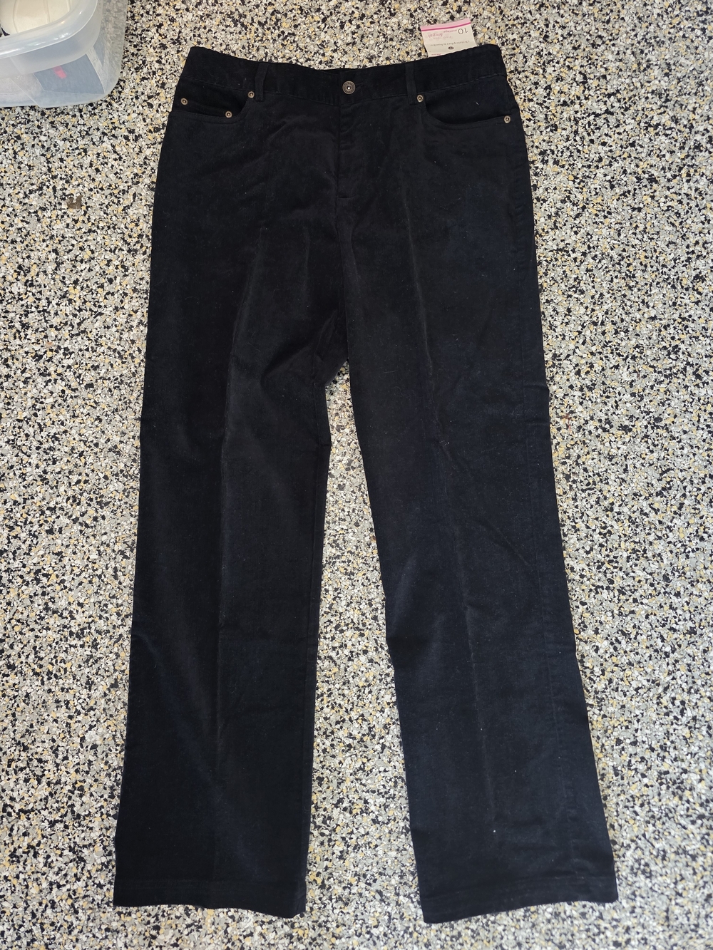 Women's Christopher & Banks Black Corduroy Pants Size 10